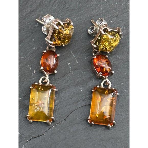 Genuine Baltic Amber Bracelet and Earrings Set - Picture 3 of 8